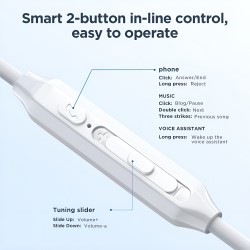 Headphone Mobile Wired Joyroom JR-EW02 White