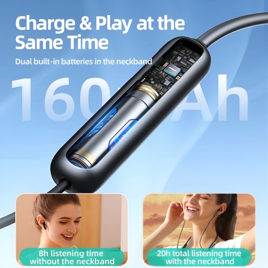 Headphone Mobile Wireless Bluetooth Joyroom JR-DS1 Black Headphone Mobile Wireless Bluetooth Joyroom JR-DS1 Black