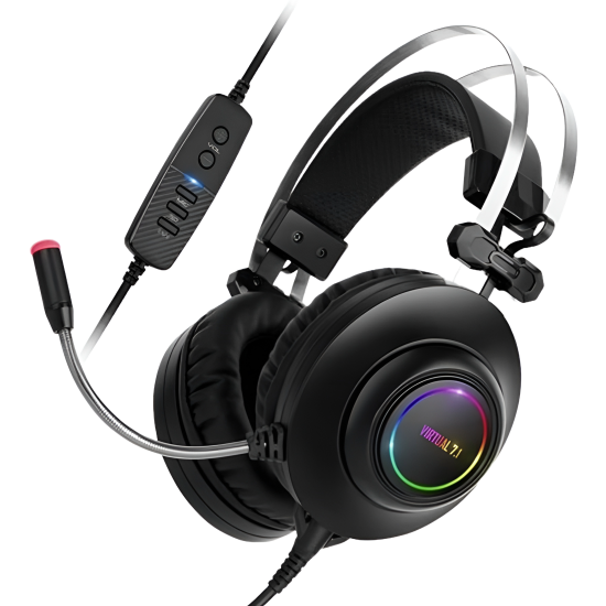 Headset Gaming ABKO With RGB LED N550ENC