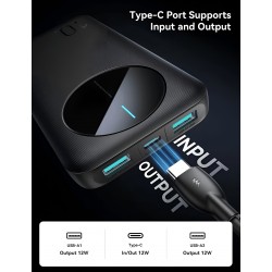 Power Bank Mobile Joyroom 2.4A 10000Mah JR-PBF12 Black Power Bank Mobile Joyroom 2.4A 10000Mah JR-PBF12 Black