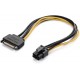 Cable Power Sata 15 Pin To 6 Pin