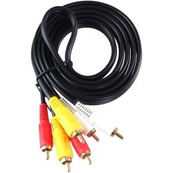 Cable Tv High Speed Rca 3×3 Male To Male 1.2M Cable Tv High Speed Rca 3×3 Male To Male 1.2M