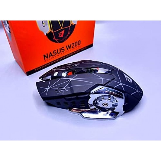 Mouse Wireless Jertech Nasus Gaming RGB W200