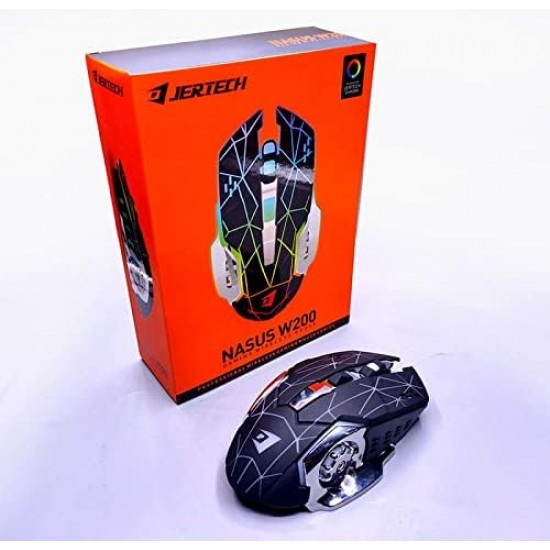 Mouse Wireless Jertech Nasus Gaming RGB W200