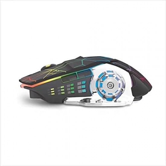 Mouse Wireless Jertech Nasus Gaming RGB W200