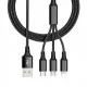 Cable Charger Mobile Multi Corn 3*1 Usb To Iphone _ Micro Usb _ Type-C X3014 1M