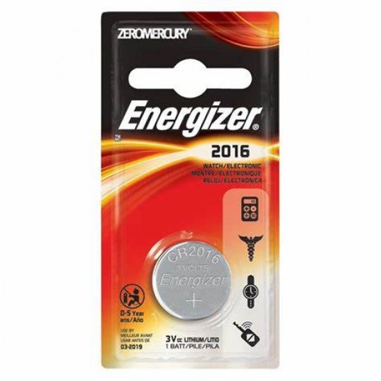 Battery M.B Energizer Cr2016 Lithium 3V 1Pack