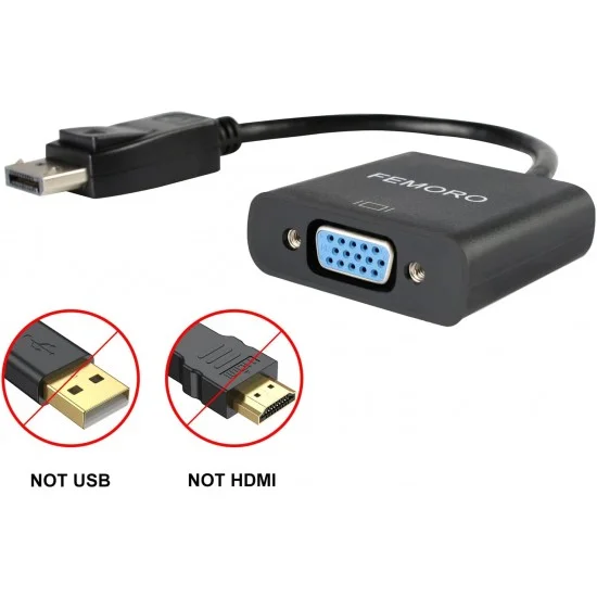 Convert Displayport Male To Vga Female Original