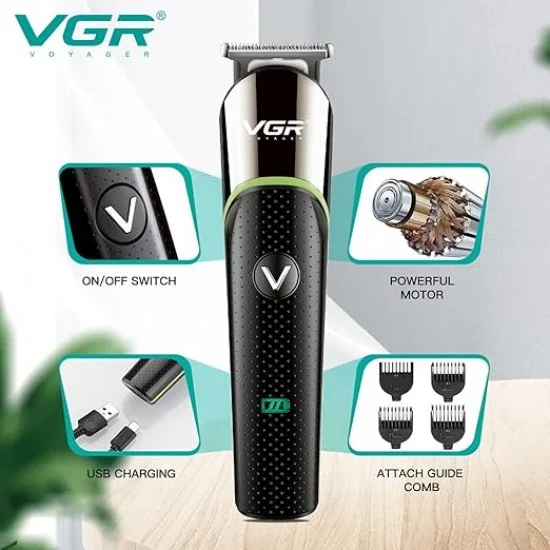 Electric Trimmer Hair Clippers Vgr V-191 (ماكينة حلاقة) Electric Trimmer Hair Clippers Vgr V-191 (ماكينة حلاقة)