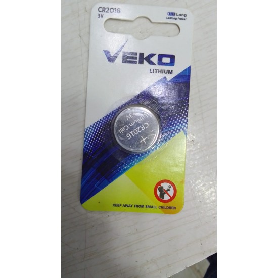 Battery M.B Veko Cr2016 Lithium 3V 1Pack