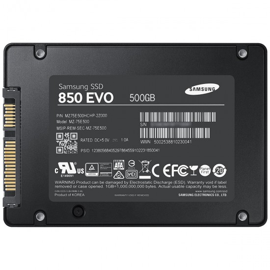 Hard Ssd Samsung 500Gb Sata 2.5" 850 Evo