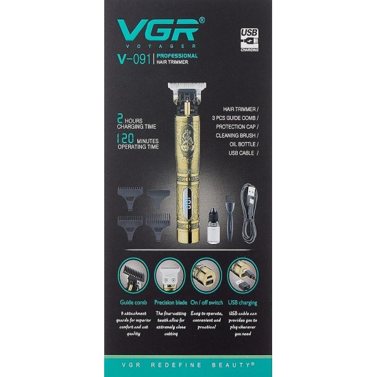 Electric Trimmer Hair Clippers VGR V-091 (ماكينة حلاقة)