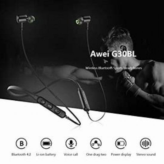 Headphone Mobile Wireless Bluetooth Awei G30Bl