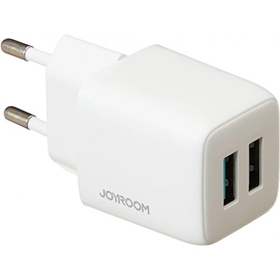 Charger Mobile Joyroom Dual Usb Mini Fast Charging 2.4A L-2A123 Black