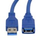 Cable Extension Usb 3.0 Male To Female 3M Blue