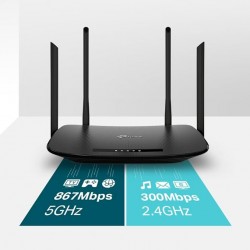 Router Tp-Link Wireless N Vdsl/Adsl 300Mbps Ac1200 Archer Vr300