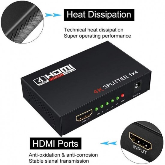 Splitter Hdmi 4Kx2K VER 1.4