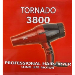 Hair Dryer Tornado 3800 Black 1800W (استشوار) Hair Dryer Tornado 3800 Black 1800W (استشوار)