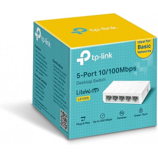 Switch TP-LINK 5 PORT LS1005 10/100Mbps