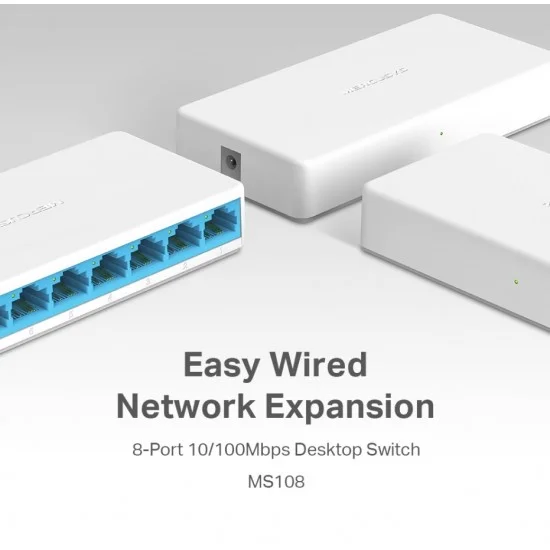 Swich Mercusys 8 Port 10/100Mbps Swich Mercusys 8 Port 10/100Mbps
