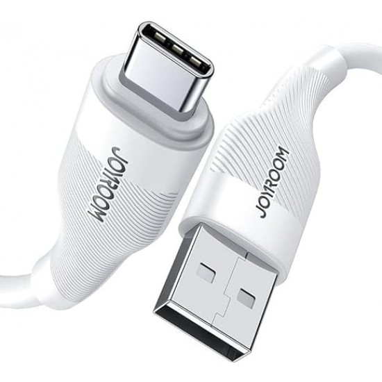 Cable Charger Mobile Joyroom 3A fast USB To Type-C S-UC027A9 0.25m White