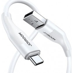 Cable Charger Mobile Joyroom 3A Fast Usb To Type-C S-Uc027A9 1M White Cable Charger Mobile Joyroom 3A Fast Usb To Type-C S-Uc027A9 1M White