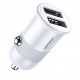 Charger Car Joyroom Dual Usb 3.1A C-A06 White