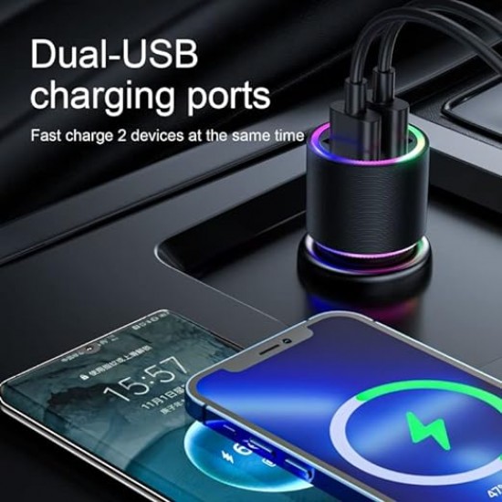 Charger Car Joyroom Dual Usb 3.1A JR-CL10 Black