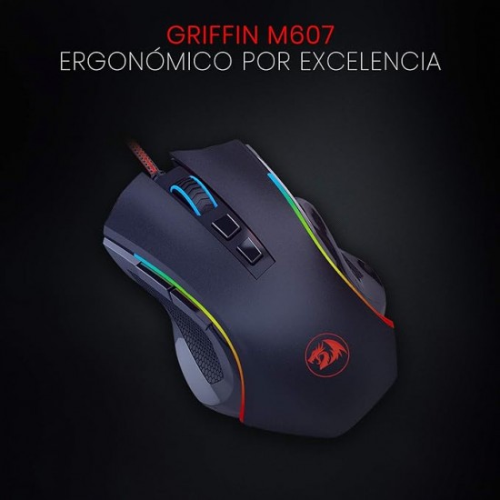 Mouse Wired Redragon Gaming Rgb M602-1