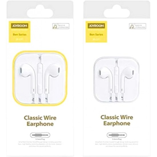 Headphone Mobile Wired Joyroom Jr-Ep1 White Headphone Mobile Wired Joyroom Jr-Ep1 White