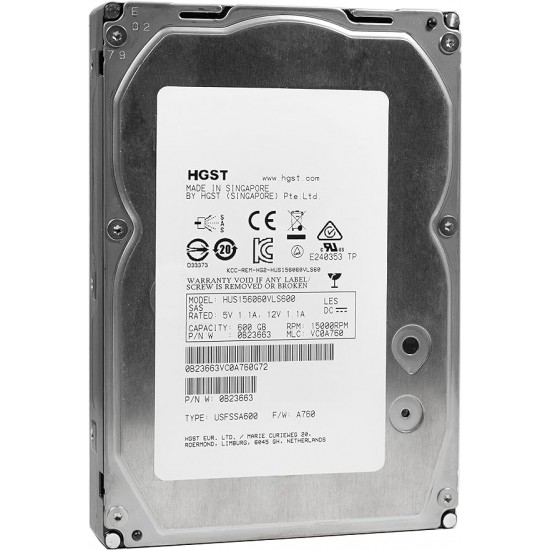 Hard Hdd Hgst 600Gb Sas 3.5"15K