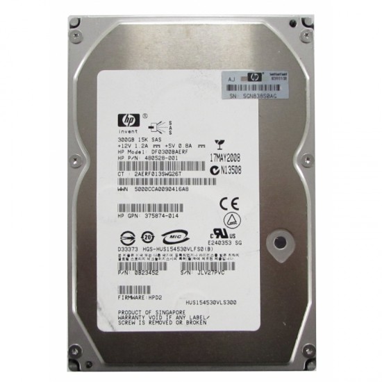 Hard Hdd Hp 300Gb Sas 3.5Inch