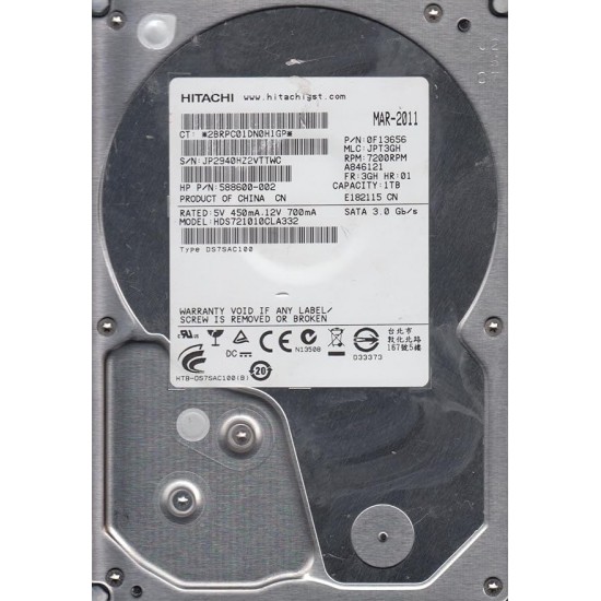 Hard Hdd Hitachi 1Tb Sata 3.5" Hard Hdd Hitachi 1Tb Sata 3.5"