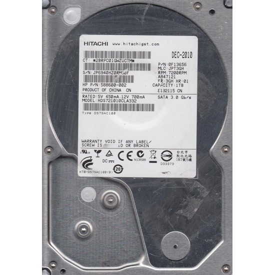 Hard Hdd Hitachi 1Tb Sata 3.5" Hard Hdd Hitachi 1Tb Sata 3.5"