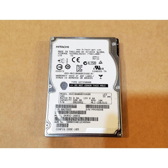 Hard Hdd Hitachi 600Gb Sas 2.5" 10K