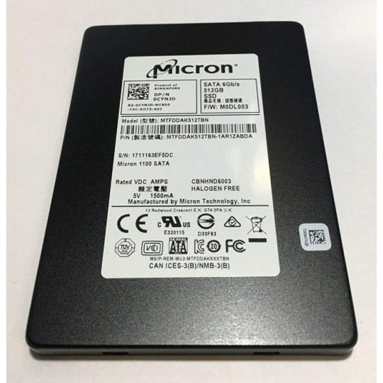 Hard Ssd Micron 512Gb Sata 2.5" Hard Ssd Micron 512Gb Sata 2.5"