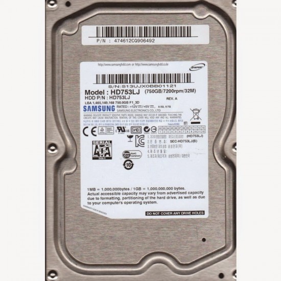 Hard Hdd Samsung 750Gb Sata 3.5" Hard Hdd Samsung 750Gb Sata 3.5"