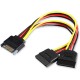 Cable Power Pc Sata 2*1