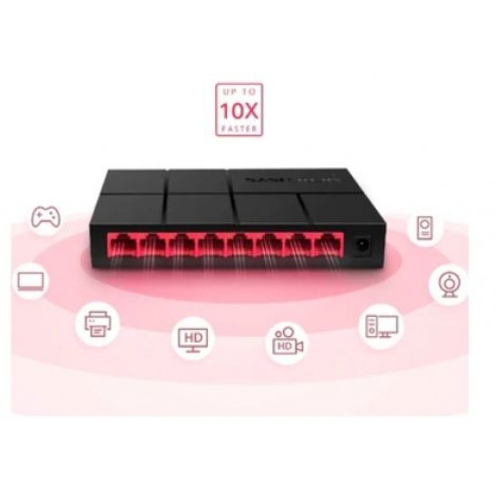 Swich Mercusys 8 PORT MS108G 10/100/1000MBPS