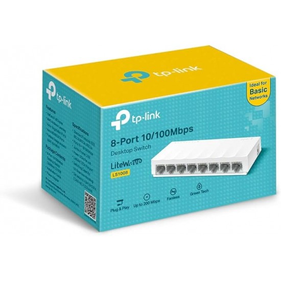 Switch Tp-Link 8 Port Ls1008 10/100Mbps