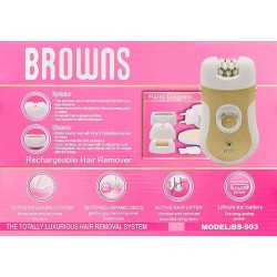 Hair Remover Ladies Epilator Browns Bs-904(ماكينة حريمي)