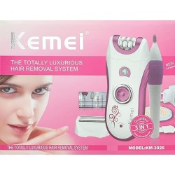 Hair Remover Ladies Epilator Kemei Km-3026 (ماكينة حريمي)