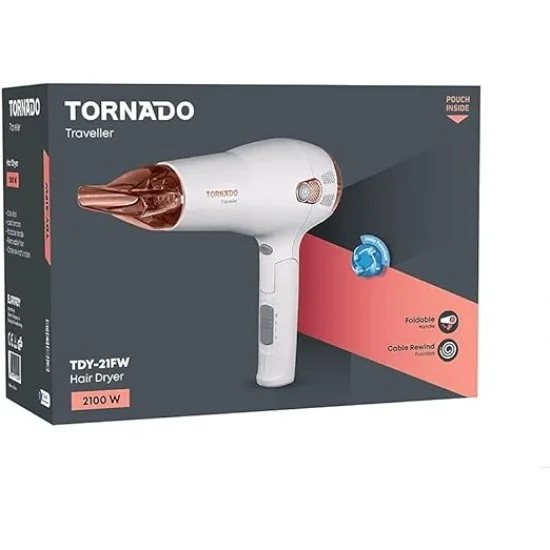Hair Dryer Tornado 3800 Black 2100W (استشوار) Hair Dryer Tornado 3800 Black 2100W (استشوار)