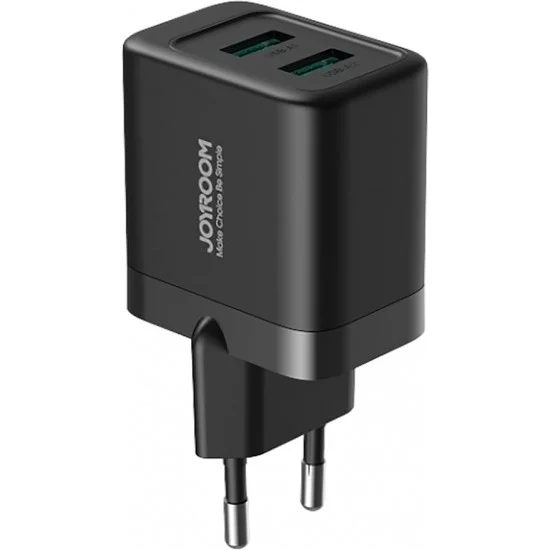 Charger Mobile Joyroom Dual Usb Charging 2.4A Jr-Tcn01 Black