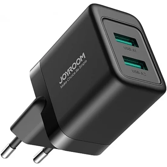 Charger Mobile Joyroom Dual Usb Charging 2.4A Jr-Tcn01 Black