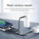 Cable Charger Mobile Multi Joyroom 3*1 Usb To Iphone_Micro Usb_Type-C S-01530G9 0.15M Black