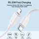 Cable Charger Mobile Joyroom 20W Fast Type-C To Iphone S-CL020A9 0.25M White