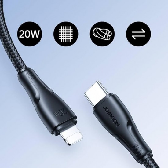 Cable Charger Mobile Joyroom 3A Fast Type-C To Iphone S-CL020A10 2M Black