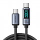 Cable Charger Mobile Joyroom Type-C To Type-C 100W DigitalDisplay S-CC100A16 1.2M Black