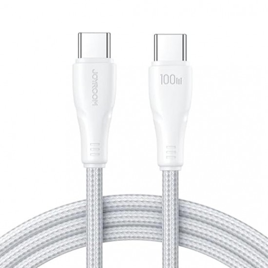 Cable Charger Mobile Joyroom Type-C To Type-C 100W S-CC100A11 2M White